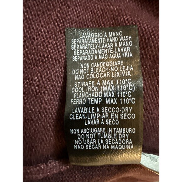 Ermenegildo Zegna Cashmere Silk V-Neck Sweater 52(XL) Italy MSRP $1490 Maroon - Picture 4 of 7